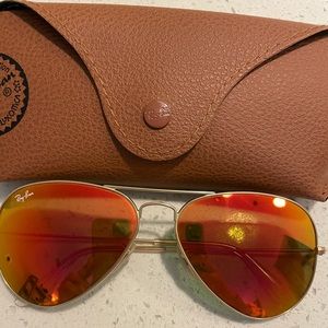 RAY BAN AVIATOR FLASH LENSE